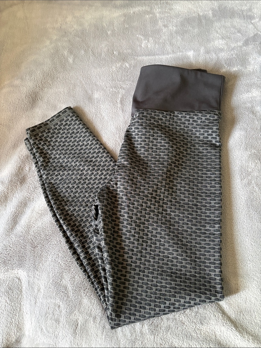 HALARA Grey Patterned High-Waist Leggings